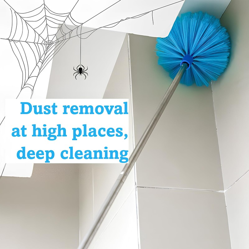 Ceiling Fan Cleaner Duster & Cobweb Duster with Extension Pole