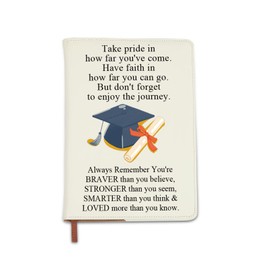 BNQL Graduation Notebook Gift Leather Journal Notebook for Graduation Gifts for Her Him High School College Graduates Gift (graduation notebook)