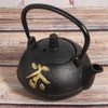 Iron Teapot Kettle Uncoated with Strainer 0.3L Tea and Zen