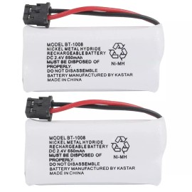 Uniden, Radio Shack, Empire, Dantona, Sanyo Kastar BT1008 Phone Battery for Uniden BT-1008 DECT 2080-3 DWX207 WXI2077 43-269 - 1 Battery