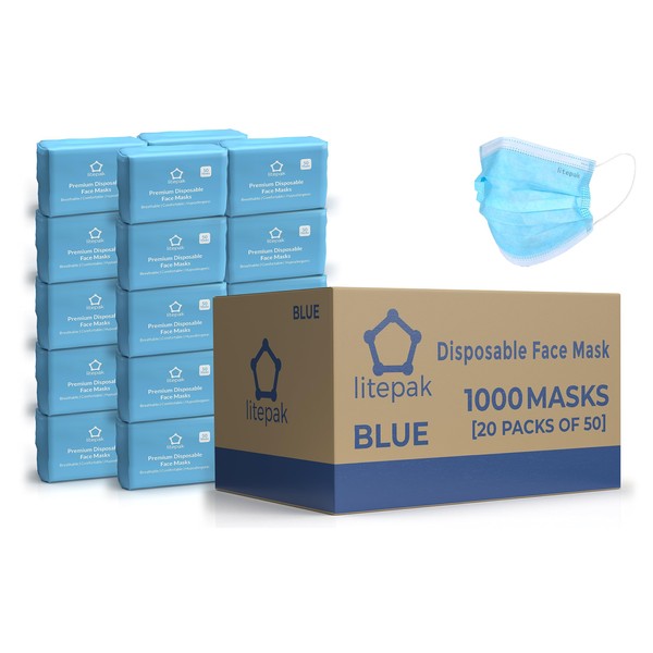 Disposable Face Masks - 1,000 PCS - for Home &