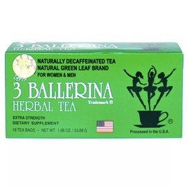 3 Ballerina Herbal Tea Extra Strength Dietary Supplement 18 Count (Pack of 2)