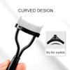 Eyelash Separator Eyelash Comb Lash Separator Stainless Steel Black Long