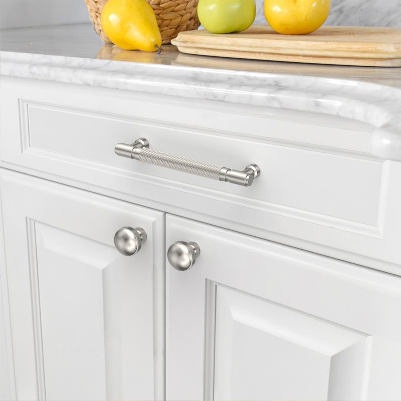 Asidrama 10 Pack 5 Inch(128mm) Brushed Satin Nickel Cabinet Pulls