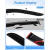 Side Window Deflector Dark Smoke Visors Rain Guards 4 -Pieces