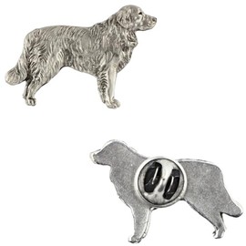 Art-Dog Unique Edition Silver Dog Pin with Elegant Box - Silver-Plated Handmade - Brooches Women - Silver Brooch Jewellery, Zinc Aluminium