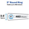 Avery Economy View 3 Ring Binders, 3 Inch Round Rings,