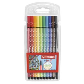 STABILO Fibre-Tip Pen 68 Case with 10 Colours