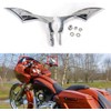 ANCLLO Motorcycle Aluminum Blade Universal Rearview Side Mirrors Silverado End