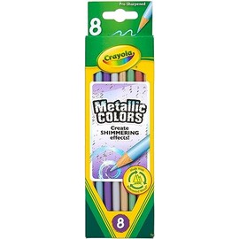 Crayola Metallic FX Colored Pencils - 8 Pencils, 6 PACK