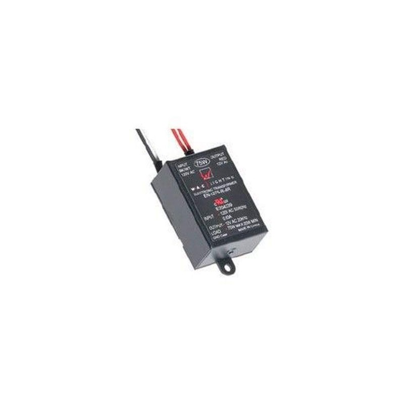 WAC Lighting EN-1275-R-AR Electronic Transformer, 120V - 12V 75W Max