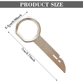 4pcs Radio Release Keys Extraction Tool,Radio Removal Tool Key Tool with Easy Grip Handles Compatible with Ford,Mercedes,Car Radio Removal Tool Key,Radio Removal Tool Key Tool(Silver)