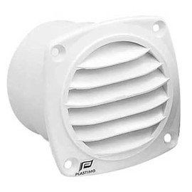 PLASTIMO Q8T-KAZ-N00-008 12410B Round Ventilator with Flange Diameter 2.8 inches (70 mm) (White)