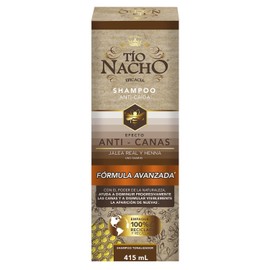 Tío Nacho Henna Egipcia Fórmula Avanzada Anti-Canas. Botella con 415ml.