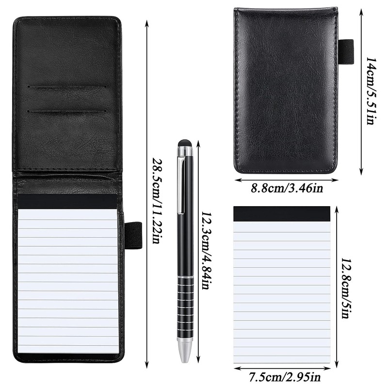 Delsen 4 Pieces Mini Notepad Holder Set A7 Holder Small