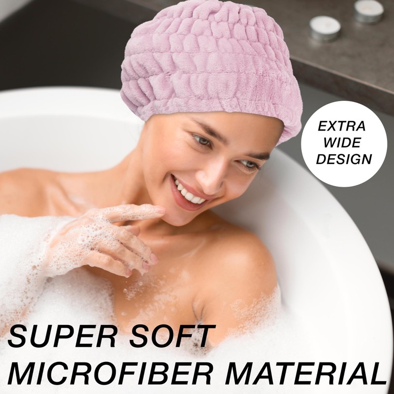 Expressions Extra Wide Spa Headwrap - Pink, 1pc Super Soft