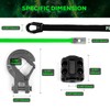 YUNFUER Synthetic Winch Rope Cable Kit, 3/16" x 50ft 8500LBS
