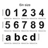 nanlyiau 6in/153mm Modern Anthracite Grey House Number Plaque Stainless Steel