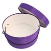 Sarah's Hat Boxes Classic Dark Purple Hat Box – 18.5"