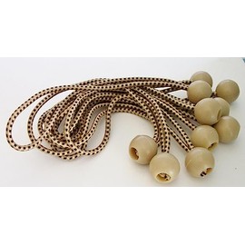 11" Heavy Duty Premium TAN Ball Bungee/BUNGEES 25PC Lot c