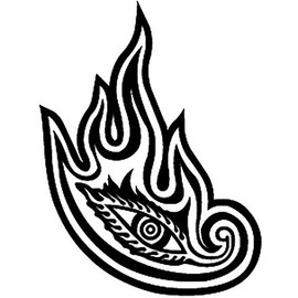 Tool Flaming Eye Rock Band Vinyl Decal Sticker- 6" Tall Gloss Black Color