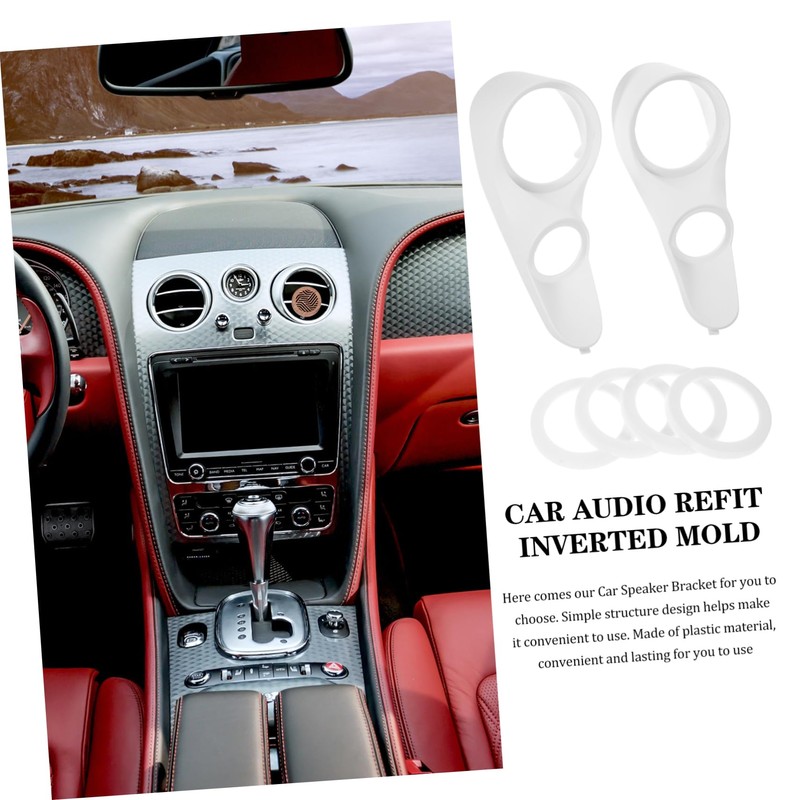 Gatuida 1pair Auto Audio Speaker Column Bracket Gasket Lightweight Washer