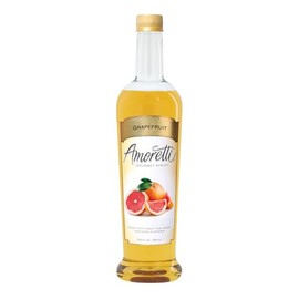 Amoretti - Grapefruit Gourmet Syrup 750 ml, Flavor Coffees, Teas, Cocktails, & other Beverages, and Drizzle on Desserts, Gluten Free, GMO/GEO Free, Preservative Free, 94 Servings Per Bottle