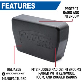 Rugged Radios Magnetic Radio Cover for Off Road Multi Mount Inserts - Features Strong Magnets and Rubber Seal