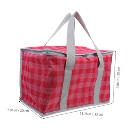 BUGUUYO Large Capacity Insulated Cooler Bag for Groceries Reusable Zippered Tote for Outdoor Activities Foldable Design for Transport for Picnics Camping