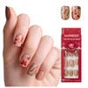 KISS imPRESS Holiday Press On Nails, ‘Mistletoe Kiss’, Brown, Short