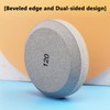 CBRIGHT Axe Sharpening Stone,1pc Hatchet Sharpener Puck Dual Grit 120#