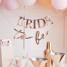 Ginger Ray HN-812 Hen Party Bride To Be Decorative Hanging Bunting Banner Wedding, 350g Card, Large