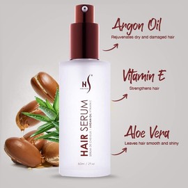 Herstyler Anti Frizz Argan Oil Hair Repair Straightening Serum for Shine 2 Fl Oz