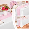 12 Pack Fall Table Runner Light Pink Cheesecloth Table Runner,10FT