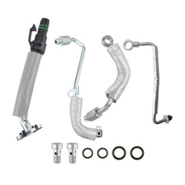 55592600 4PCS Turbo Oil Return Drain Line and Oil Feed Pipe Kit Compatible With Chevy Cruze Sonic Trax & Buick Encore 1.4 L4 Replace # 55568031 25198546 25200947 55587854