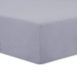 Vision Fitted sheet, 100% cotton, gray, 160 x 200 cm