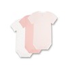 Sanetta Baby Girl Beige Bodysuit Set, White Pebble