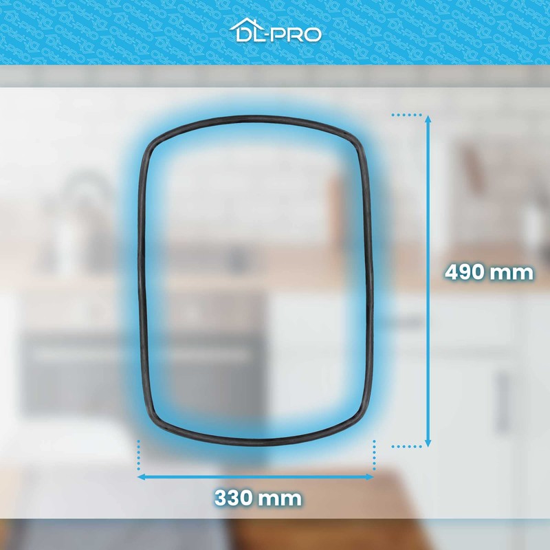 DL-pro Oven Seal with 4 Hooks/Gasket Fits AEG Electrolux 140043543028