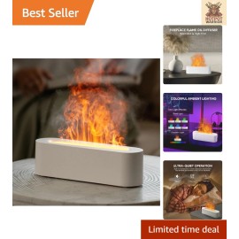 Aromatherapy Diffuser - 7 Color LED Lights & 150ml Cool Mist Humidifier