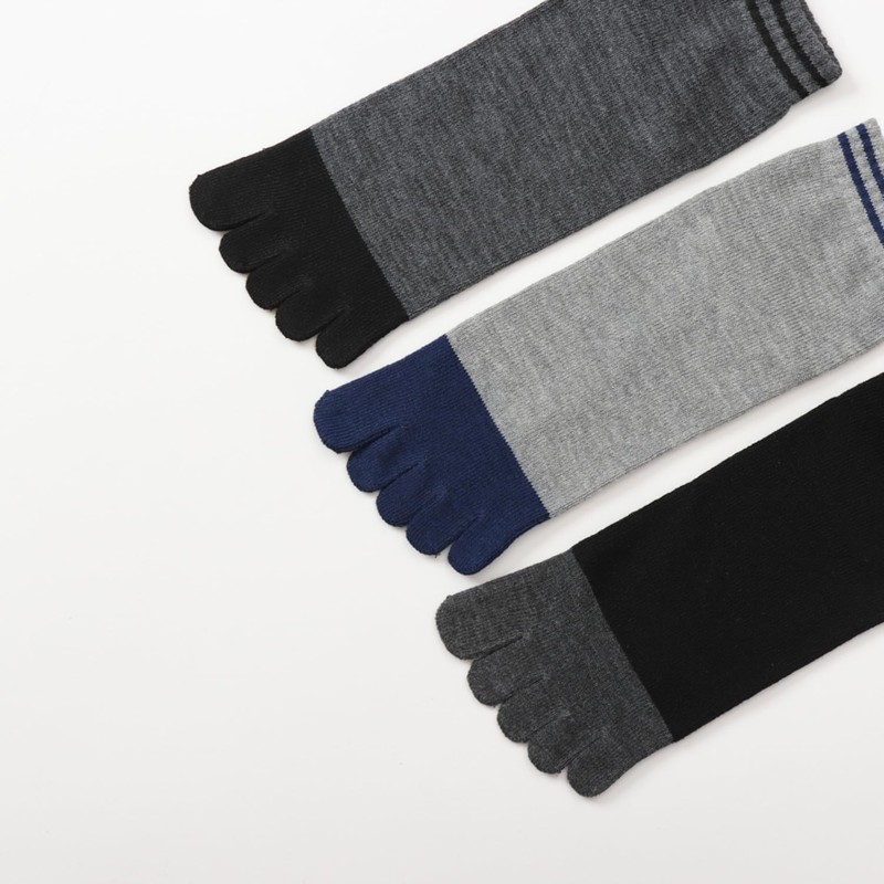 Champion CMSCX302 Socks (3 Pairs) Antibacterial Deodorization Non-Pile, 5 Toe