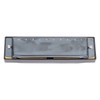 Black Harmonica C Key 10 Hole Blue Harp Stainless Steel