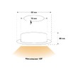 NCC-Licht Set of Recessed Spotlights Chrome Diameter 68 mm Hole