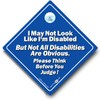 I May Not Look Like I'm Disabled But Not All