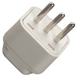 3 Pin Italian Universal Plug Adapter - Grounded Plug Adapter - Best Universal Plug Adpater for Italy - 2 pcs Pack