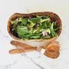 Naturally Med Olive Wood Natural Fruit Bowl/Salad Bowl/Serving Bowl 12.5"