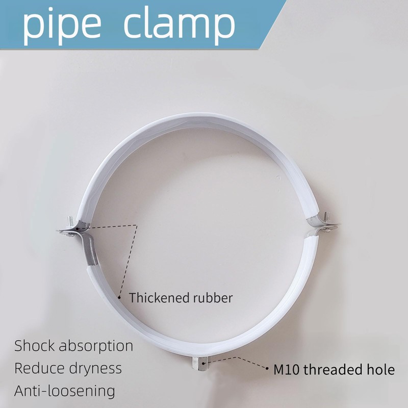 2 Sets 12 Inch Premium Hose Pipe Clamp，Heavy Duty Galvanized