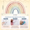 Tinideya 76.77x47.24'' Watercolor Large Rainbow Wall Decal Classroom Wall Decor