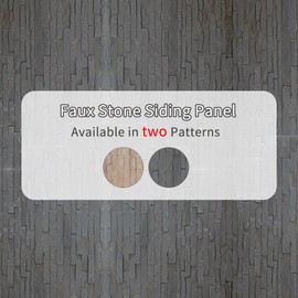 Lumizone High-Density Polyurethane Faux Stone Siding Panels for Interior Exterior Decor Covering Rock Panel Strip Stone NO.1 (1, H-1, 39.37"×23.62")