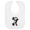 Azeeda 'Pointe Shoes' Soft Cotton Baby Bib (BI00056763)