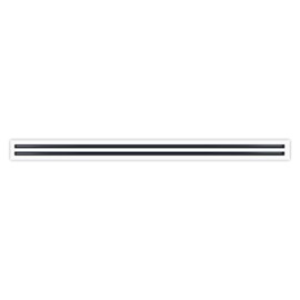 BUILDMART - 72" Linear Slot Diffuser - (2 Slot) Double Slot - White Decorative Air Vent - Modern AC Vent Cover for Ceiling, Walls & Floors - Texas Buildmart